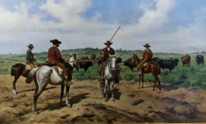 Vaqueros en faena de campo