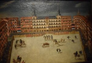 Corrida Chevaleresque sur la plaza mayor de Madrid